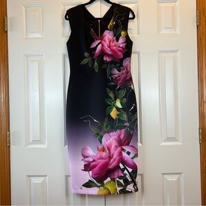 Ted Baker Floral Oldiva Midi Dress